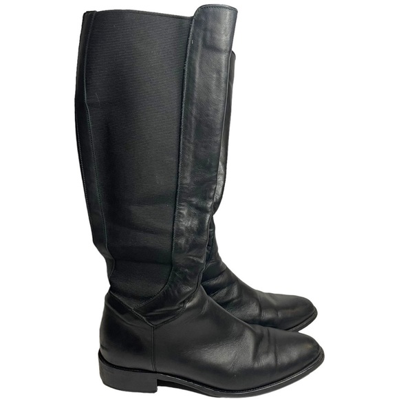 Aquatalia Neda Tall Weatherproof Black Boot Size 10.5